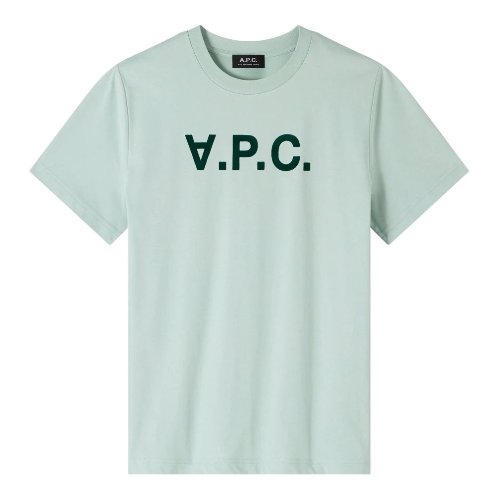 A.p.c. Katoenen T-shirt 100% Katoen Designers Code Green Heren