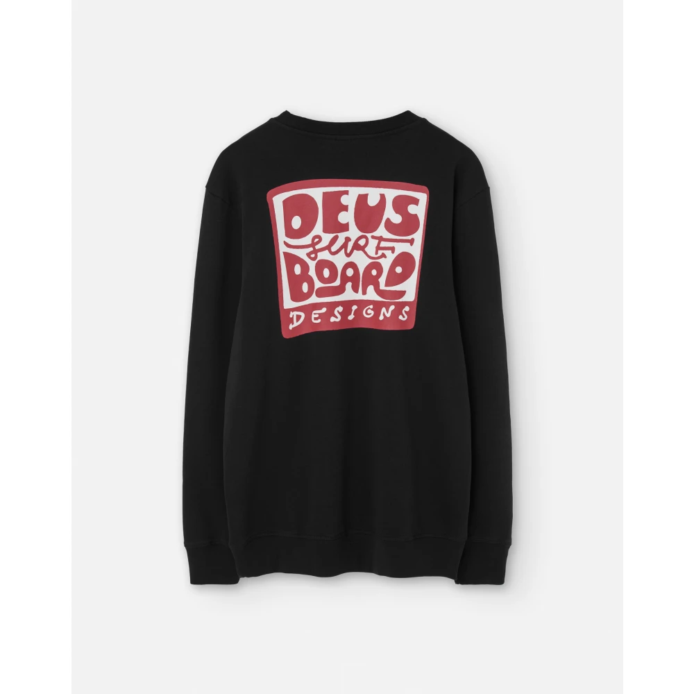 Deus Ex Machina Zwarte trui met achterprint Black Heren