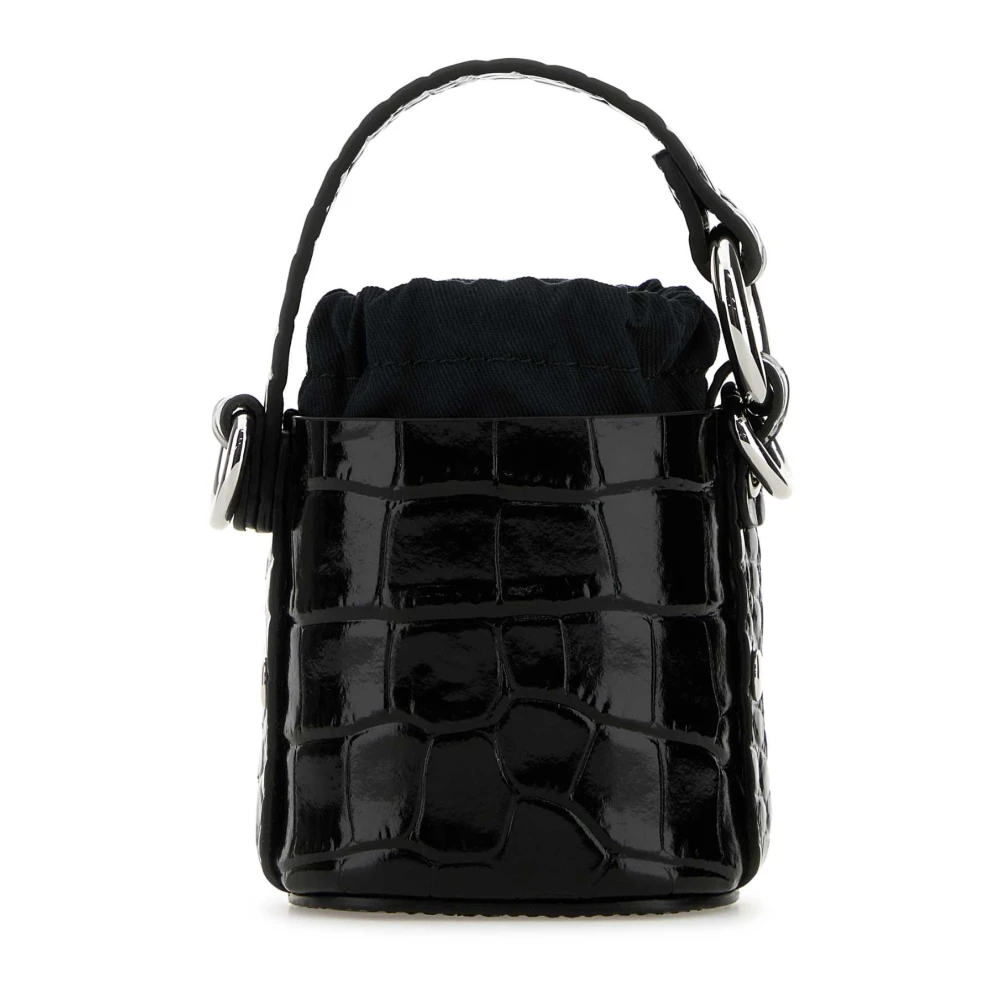 Vivienne Westwood Mini Daisy Bucket Bag in zwart leer Black Dames