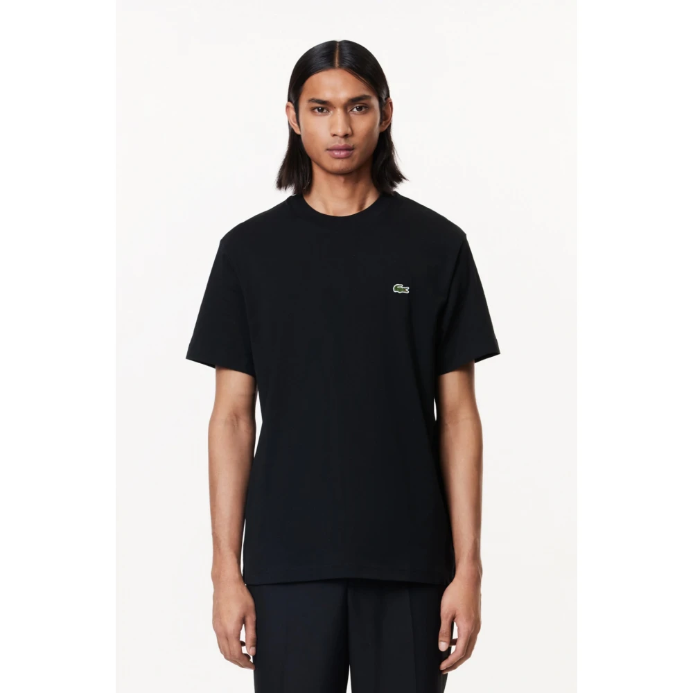 Lacoste Casual Tee Shirt in Diverse Kleuren Black Heren
