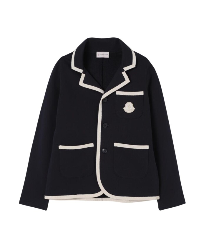 blazer-en-tricot-bleu-avec-piping