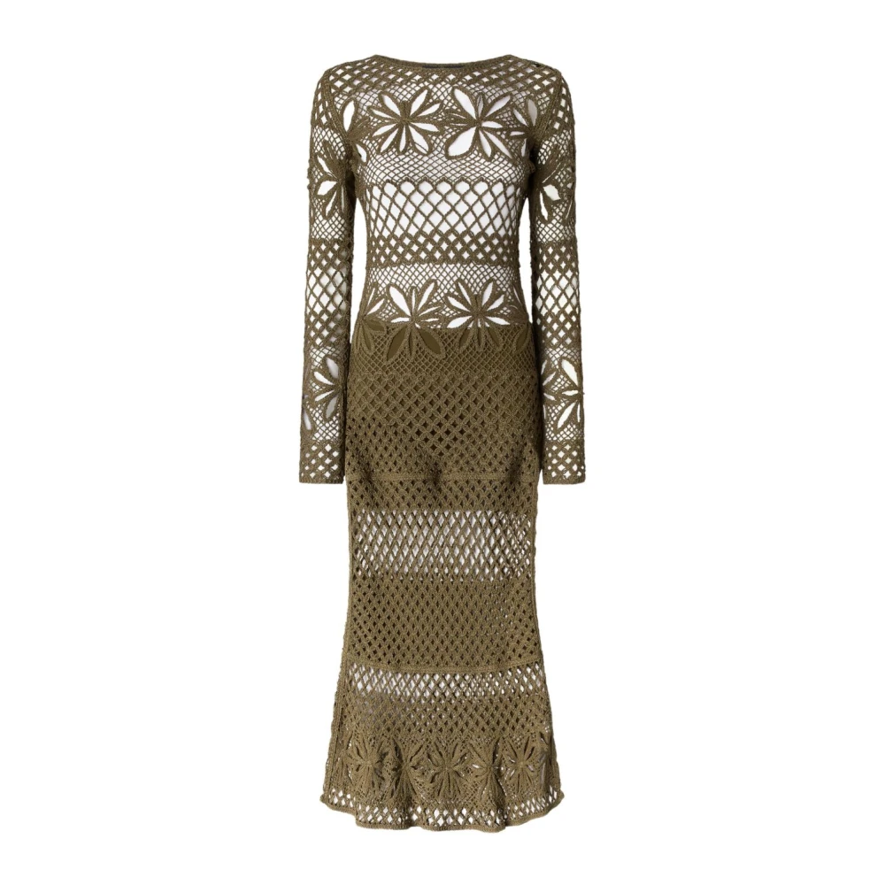 Pinko Elegante Groene Jurk voor Vrouwen Green Dames