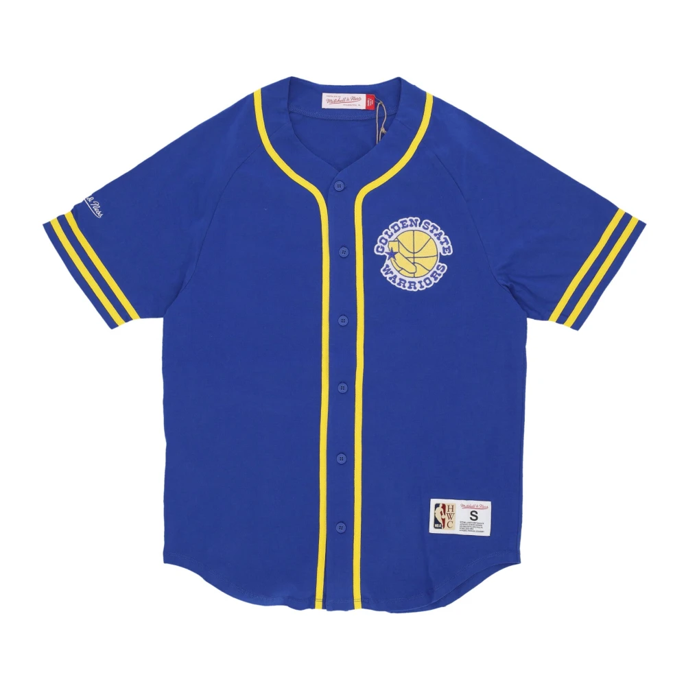 Mitchell & Ness NBA Vintage Logo Jas Blue Heren