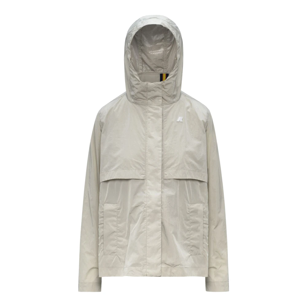 K-Way Beige Sophile Satin Glass Jacket