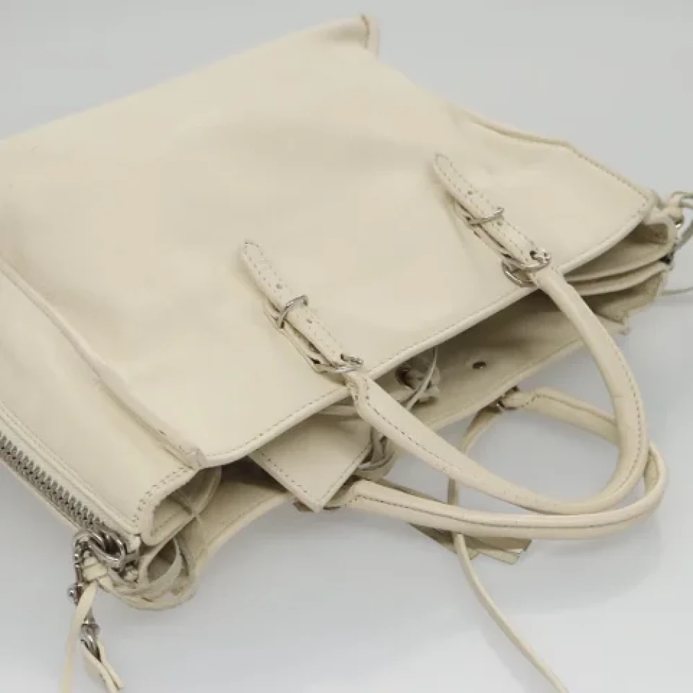 Balenciaga Vintage Pre-owned Leather handbags White Dames