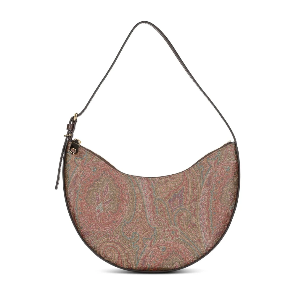 ETRO Paisley Jacquard Hobo Tas Brown Dames