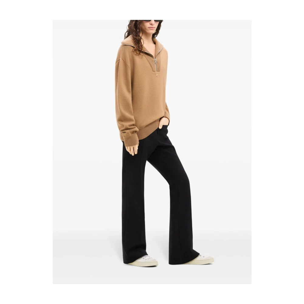 Courrèges Bruine Sweatshirt Aw24 Dameskleding Brown Dames