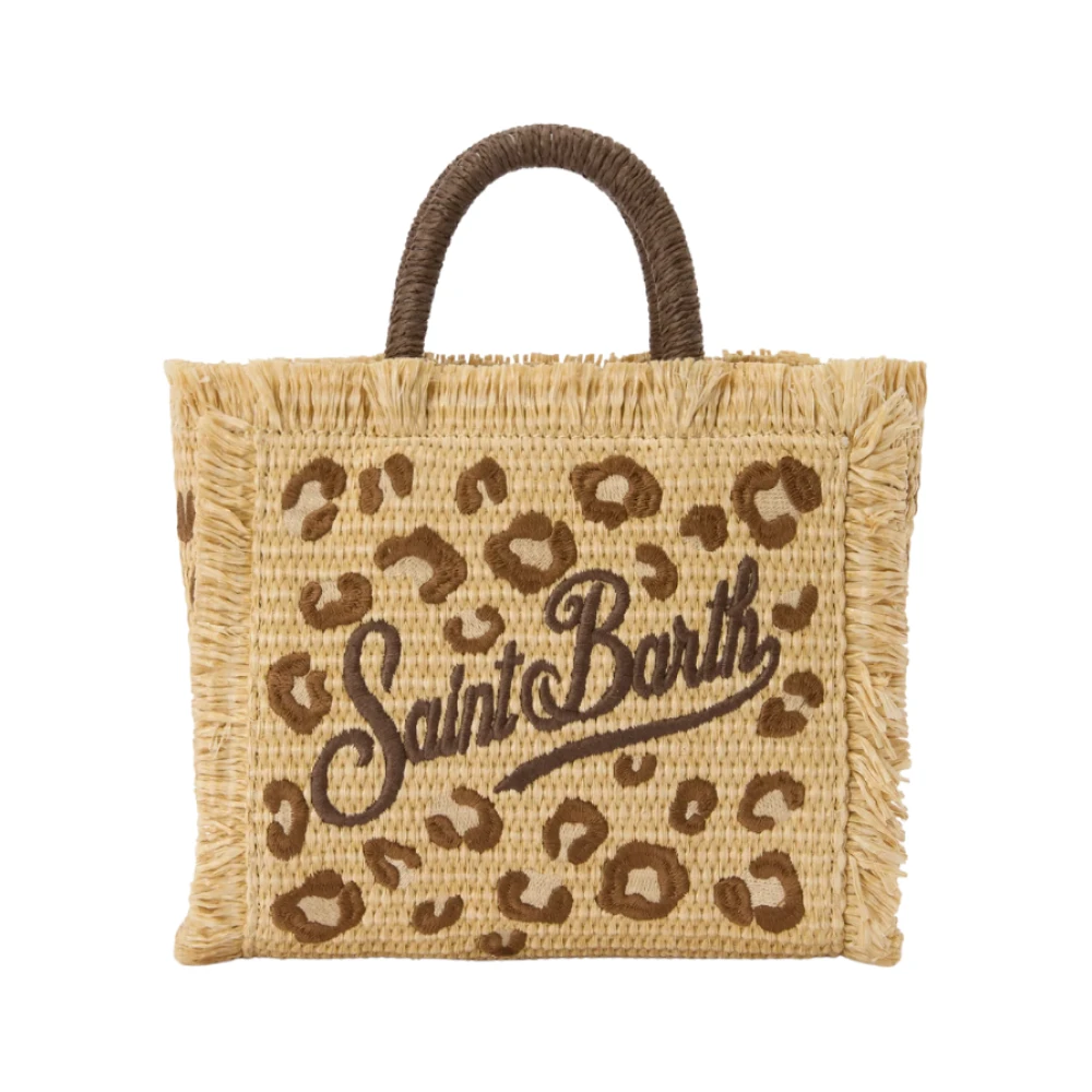 Saint Barth Unisex Brown Shopping Bags, One Size, Vanity Mini Vami009