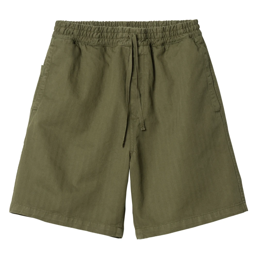 Carhartt WIP Groene katoenen Bermuda shorts met logo Green Heren