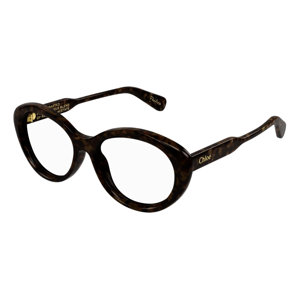 Chloé Mode Bril Zwarte Frame Brown Dames