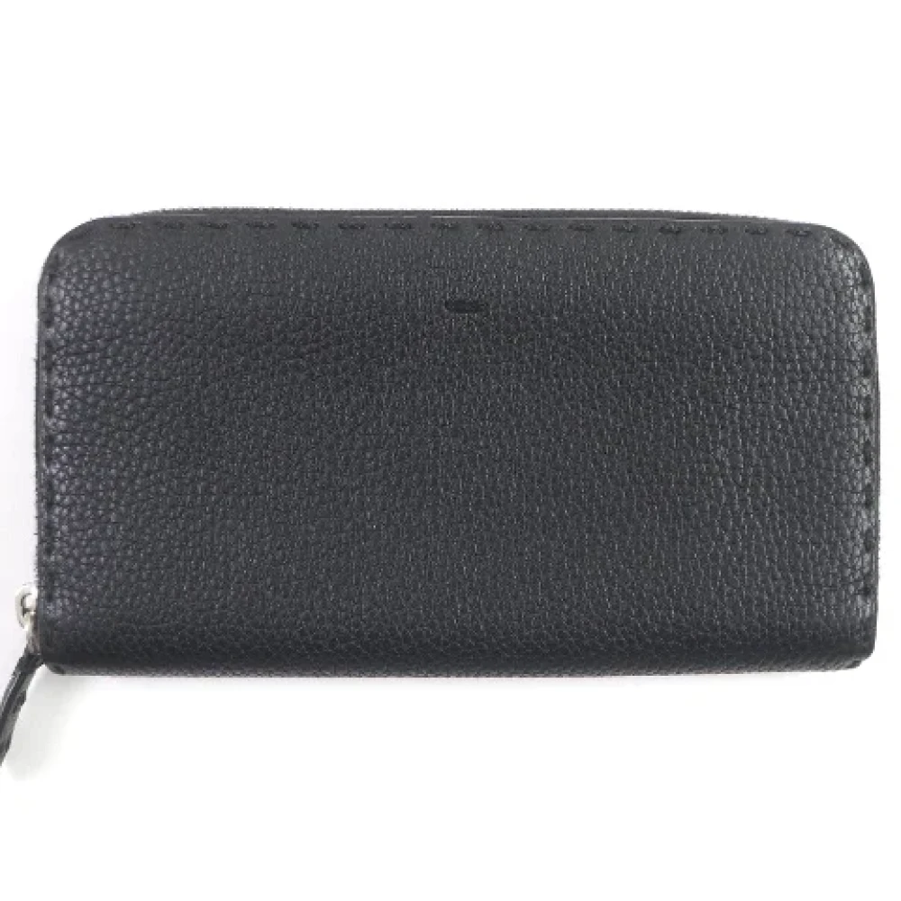 Fendi Vintage Pre-owned Leather wallets Black Heren