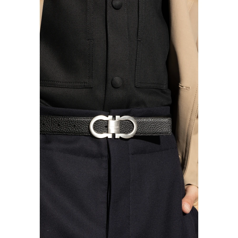 Salvatore Ferragamo Omkeerbare riem Green Heren