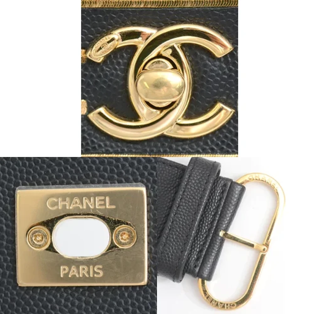 Chanel Vintage Pre-owned Leather chanel-bags Black Dames
