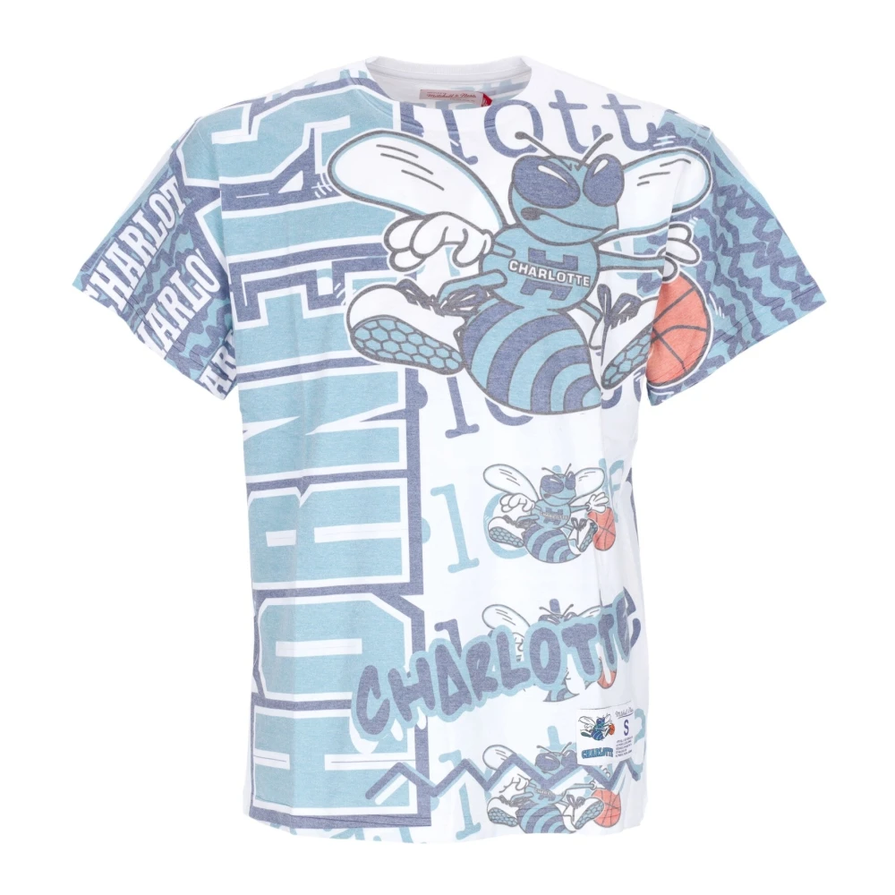 Mitchell & Ness NBA Jumbotron 2.0 Tee Wit Multicolor Heren