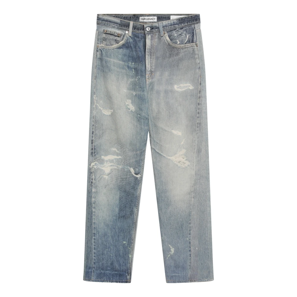 Our Legacy Regular Fit Denim Jeans Blue Heren