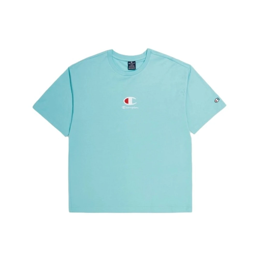 Champion Groene Geborduurde Logo Tee Green Heren