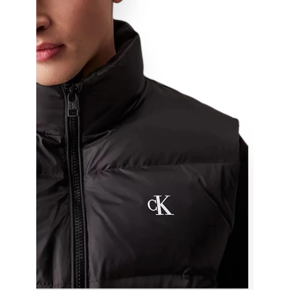 Calvin Klein Essentiële donsvest voor heren Black Heren