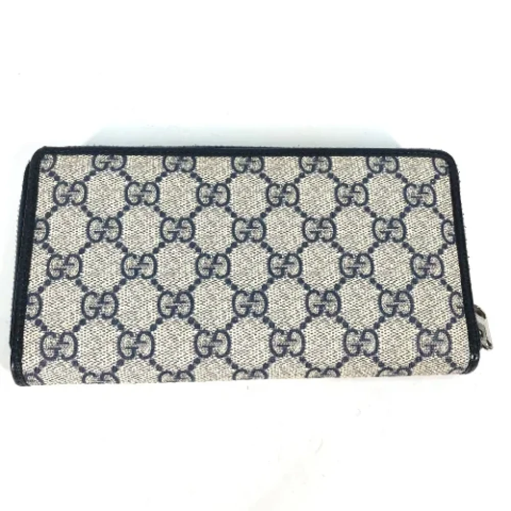 Gucci Vintage Pre-owned Canvas wallets Blue Dames