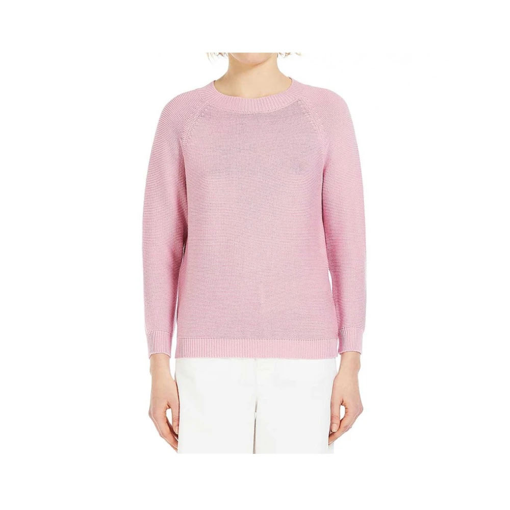 Max Mara Weekend Katoenen trui in roze Pink Dames