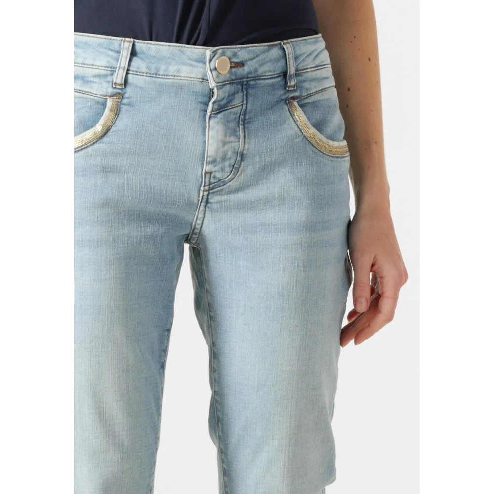 MOS MOSH Slim Fit Mmnaomi Light Perla Jeans Blue Dames