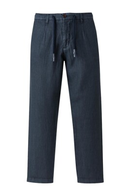 pantalon-en-lin-bleu-marine-a-coupe-decontractee