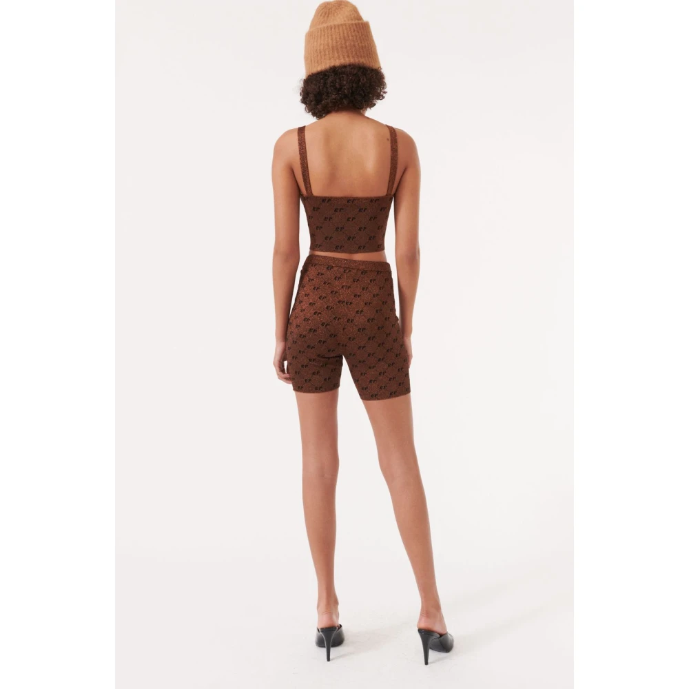 BAUM UND PFERDGARTEN Harlequin Crop Top Brown Dames
