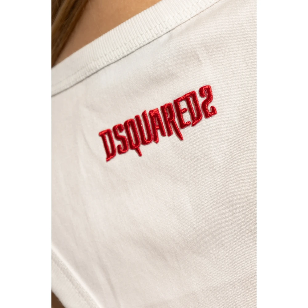 Dsquared2 Top uit de ondergoedcollectie White Dames