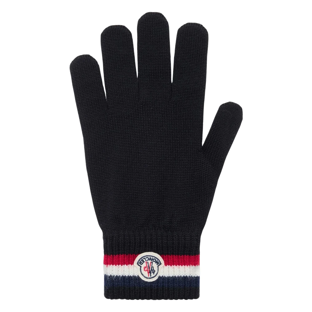 Moncler Uomo Nero - Guanti In Lana Tricolore - Accessories - L - Immagine 5