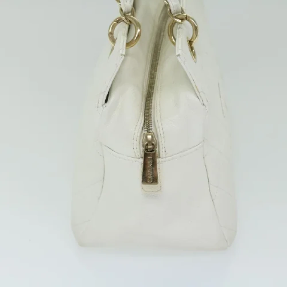 Chanel Vintage Pre-owned Leather chanel-bags White Dames