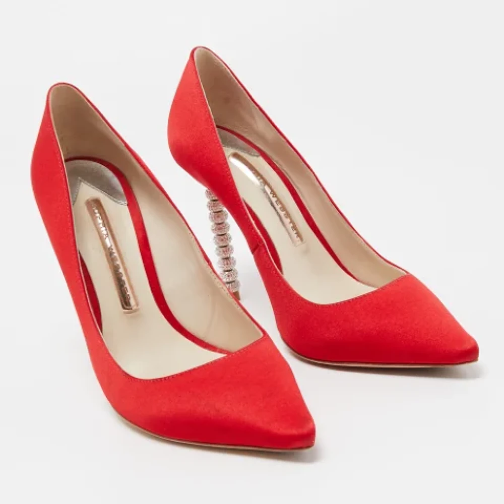 Sophia Webster Pre-owned Satin heels Red Dames