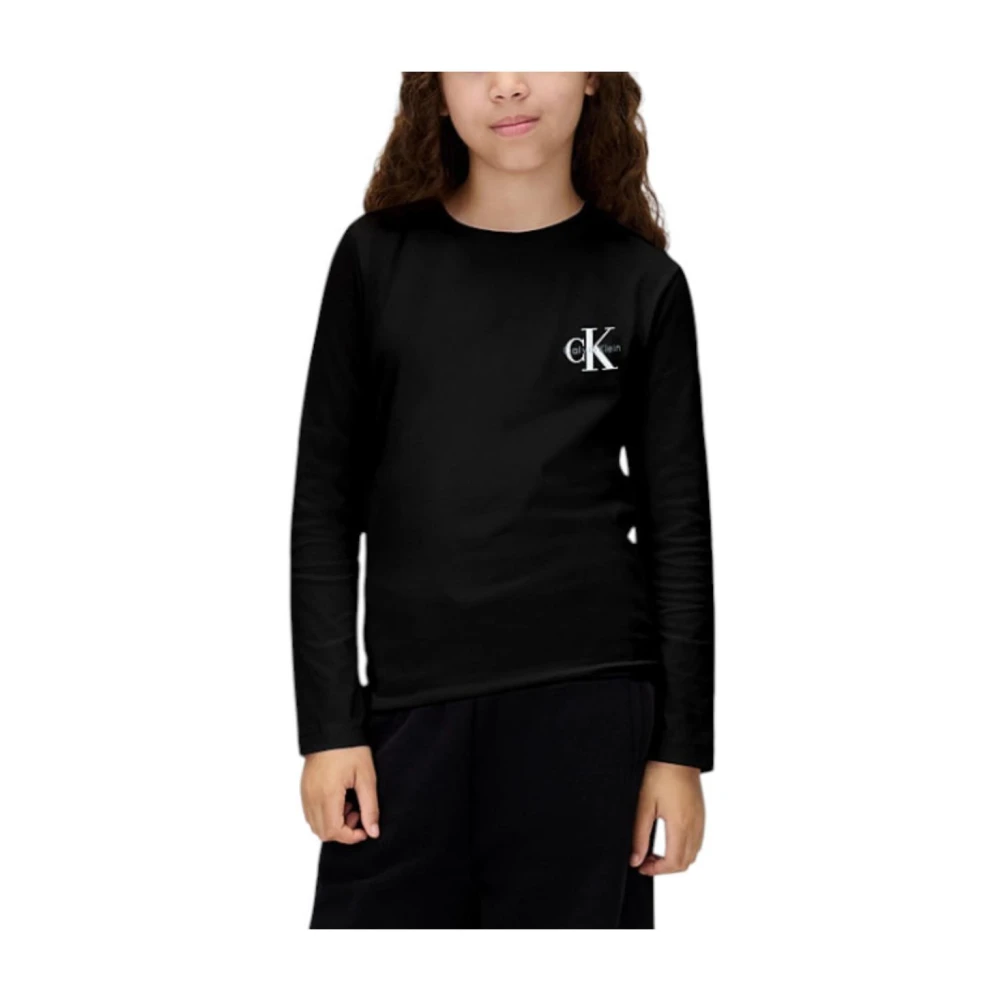 Calvin Klein Women's Black Monologo Tee