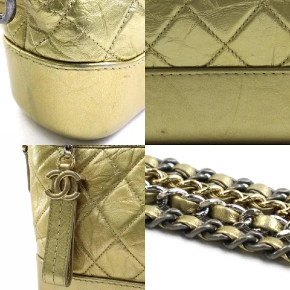 Chanel Vintage Pre-owned Metal shoulder-bags Yellow Dames