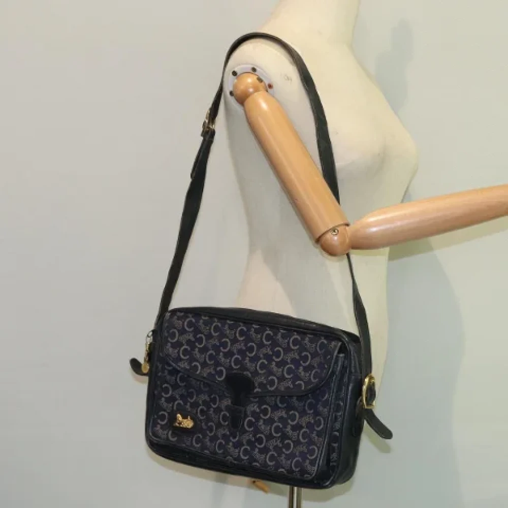 Celine Vintage Pre-owned Canvas celine-bags Blue Dames