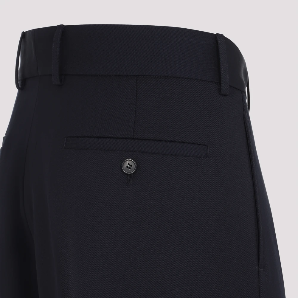 Dries Van Noten Stijlvolle Tris Broek voor Mannen Blue Heren