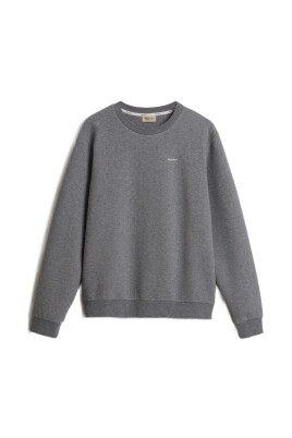 grey-ribbed-trim-long-sleeve-coat