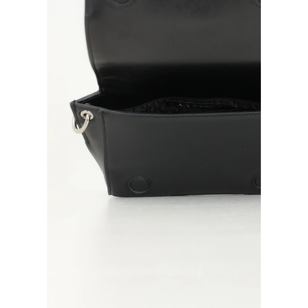 Armani Exchange Zwarte schoudertas met elegant ontwerp Black Dames