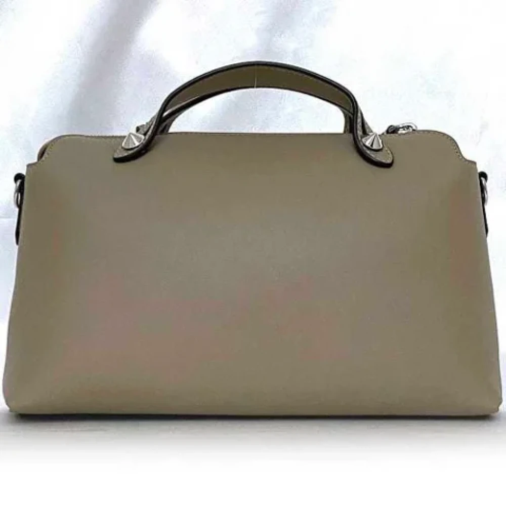 Fendi Vintage Pre-owned Leather fendi-bags Beige Dames