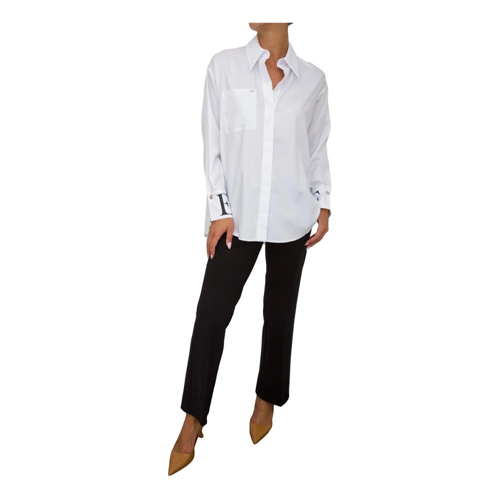 Elisabetta Franchi Stijlvolle Shirt voor Vrouwen White Dames