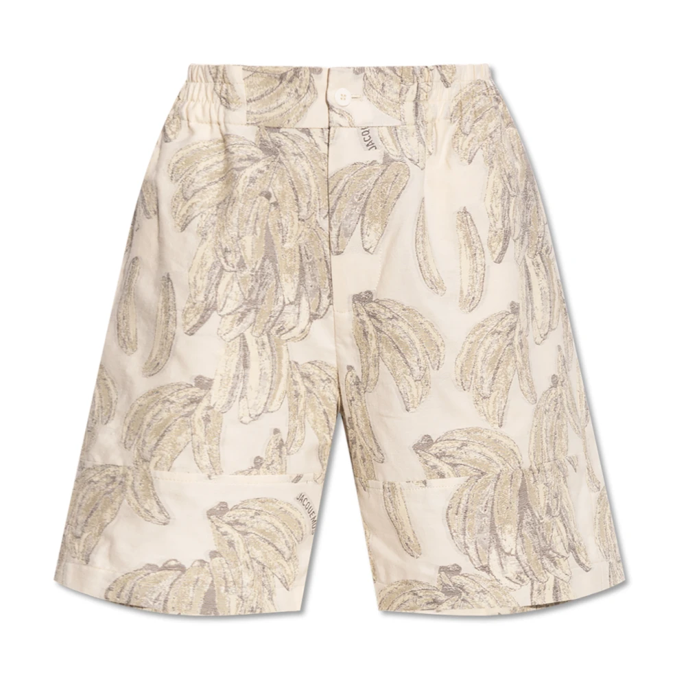 Jacquemus Mujer Beige - Pantalones Cortos Estampados - Shorts - 2XS