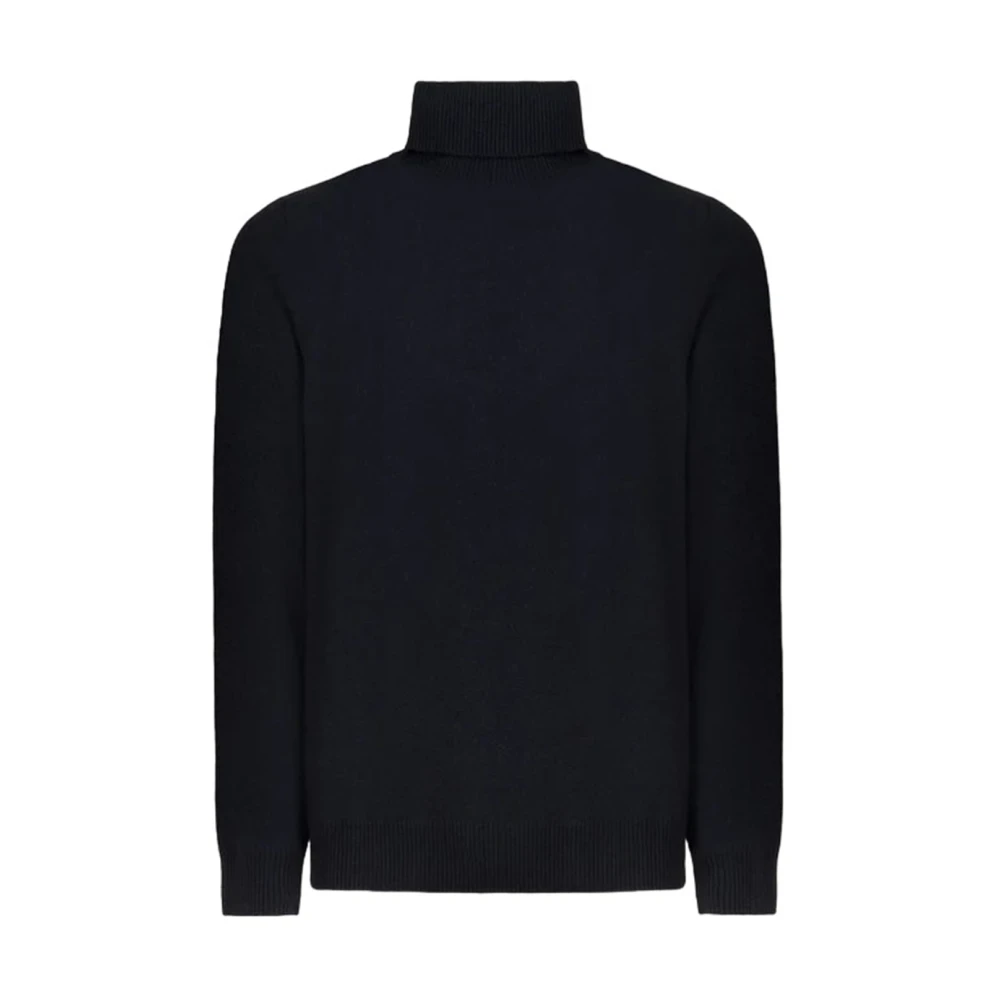 Daniele Fiesoli Men's Black Turtlenecks, 2XL, Classic Turtleneck Jumper