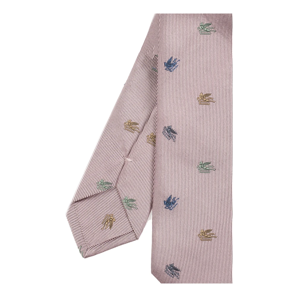ETRO Zijden stropdas Pink Heren
