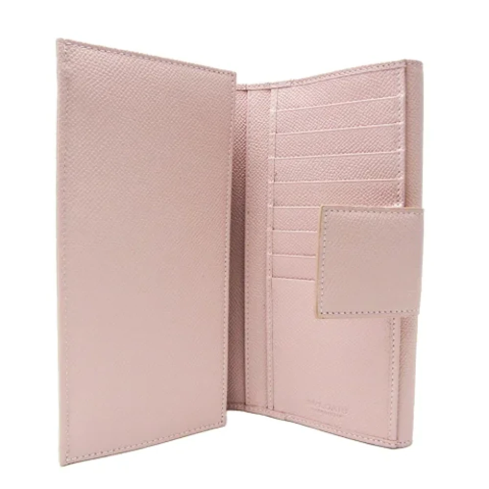 Bvlgari Vintage Pre-owned Leather wallets Pink Dames