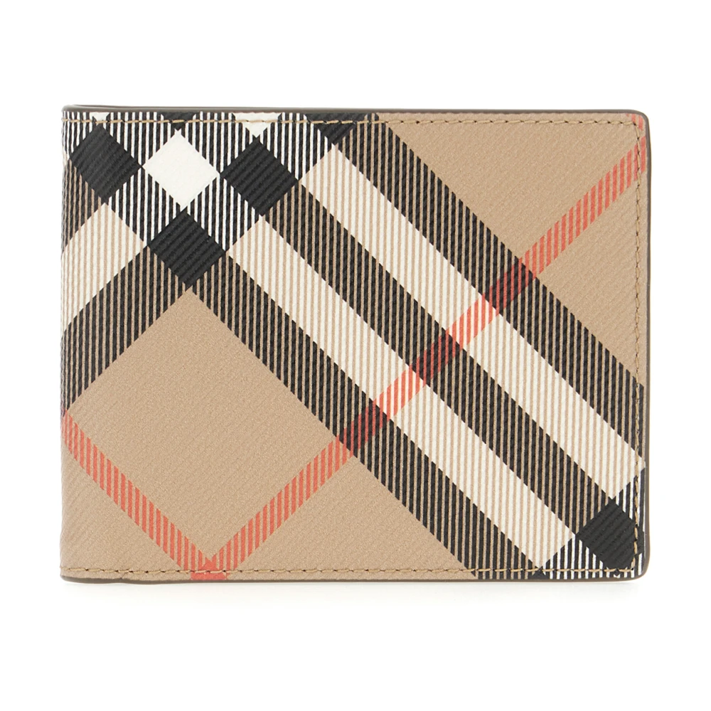Burberry - Beige Check Bi-Fold Geldbörse - Accessories - Herren - Beige - One Size - Bild 6