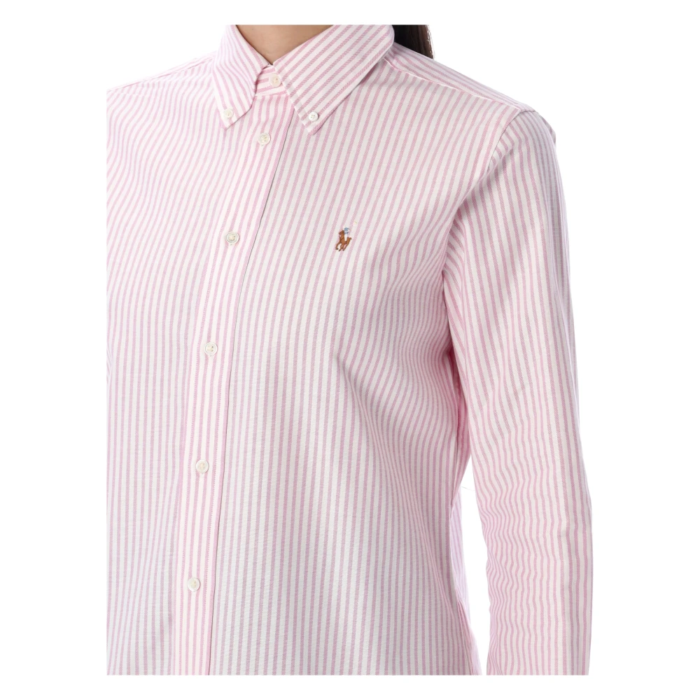 Ralph Lauren Gestreept overhemd Pink Dames