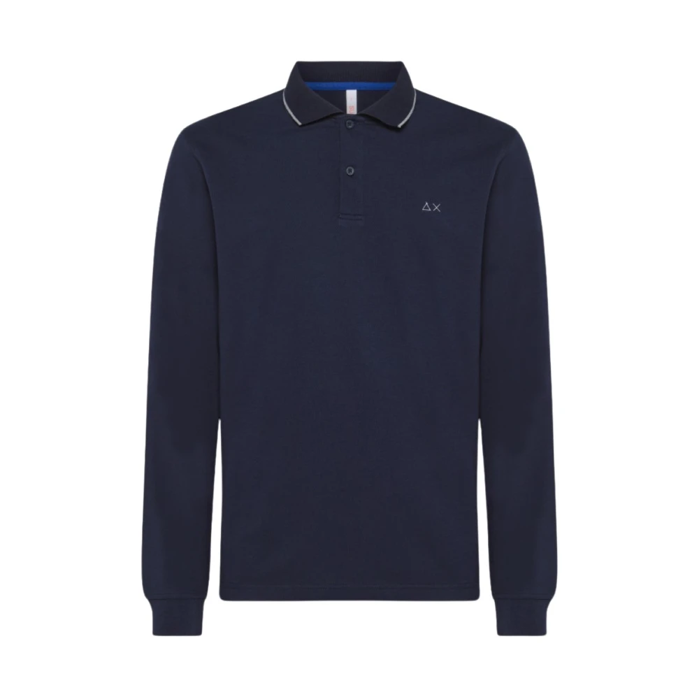 Sun68 Blauwe T-shirts en Polos Blue Heren