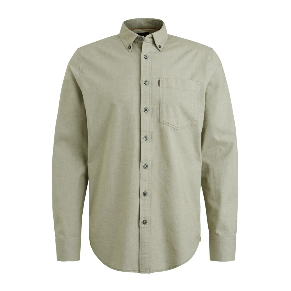 PME Legend Lange Mouw Jurk Oxford Levi Beige Heren