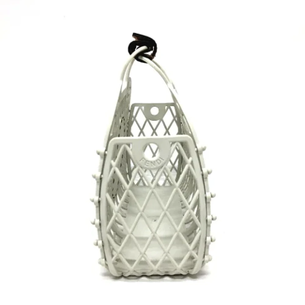 Fendi Vintage Pre-owned Canvas fendi-bags White Dames