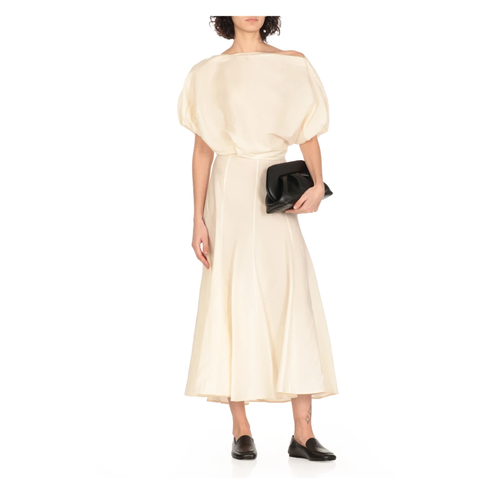 Khaite Zijden en katoenen ivoor top Beige Dames