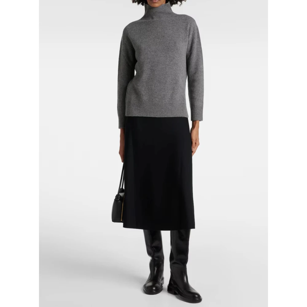 Max Mara Kasjmier coltrui naadloze afwerking Gray Dames