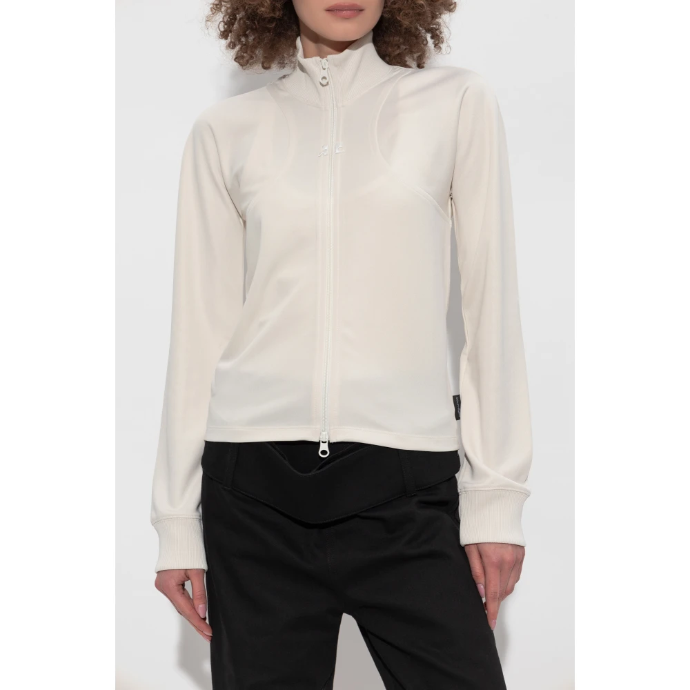 Courrèges Sweatshirt met opstaande kraag Beige Dames